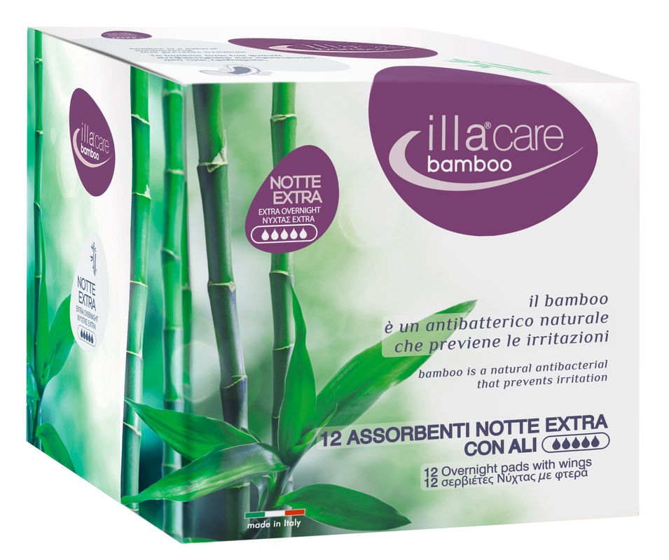 ILLA CARE BAMBOO ASSORBENTI NOTTE EXTRA 12 PEZZI - Farmacia Murachelli Di Putelli dr. Giovanni