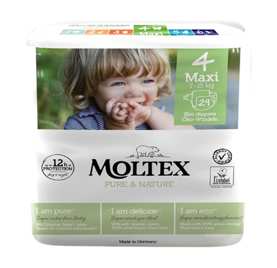 PANNOLINI MOLTEX PURE & NATURE MAXI 7-14 KG TAGLIA 4 29 PEZZI - Farmacia Murachelli Di Putelli dr. Giovanni