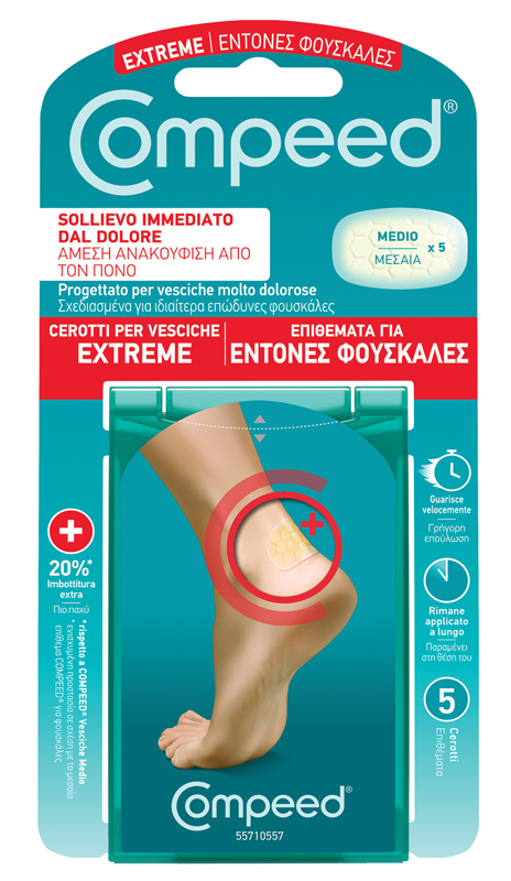 COMPEED CEROTTI PER VESCICHE EXTREME 5 PEZZI - Farmacia Murachelli Di Putelli dr. Giovanni