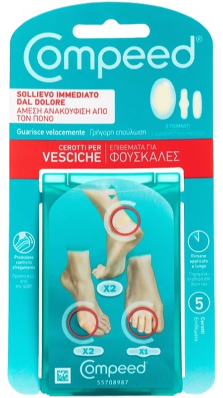 COMPEED CEROTTI PER VESCICHE MISTO 5 PEZZI - Farmacia Murachelli Di Putelli dr. Giovanni
