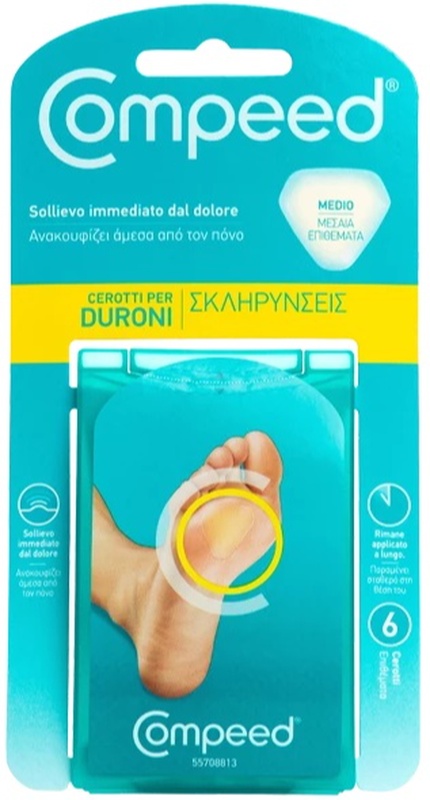 COMPEED CEROTTI PER DURONI MEDIO 6 PEZZI - Farmacia Murachelli Di Putelli dr. Giovanni