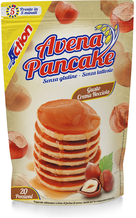PROACTION AVENA PANCAKE CREMA DI NOCCIOLE 1000 G - Farmacia Murachelli Di Putelli dr. Giovanni