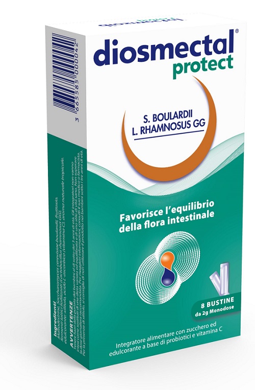 DIOSMECTAL PROTECT 8 BUSTINE OROSOLUBILI 2 G - Farmacia Murachelli Di Putelli dr. Giovanni