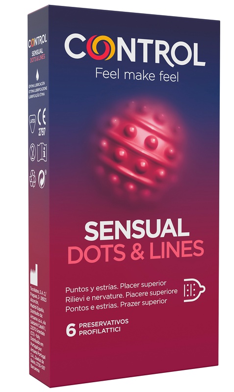 CONTROL SENSUAL DOTS&LINES 6 PEZZI - Farmacia Murachelli Di Putelli dr. Giovanni