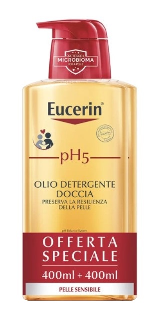 EUCERIN BIPACCO PH5 OLIO DETERGENTE 400 ML + 400 ML - Farmacia Murachelli Di Putelli dr. Giovanni
