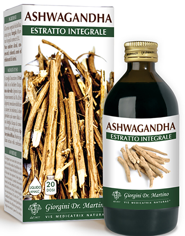 ASHWAGANDHA ESTRATTO INTEGRALE LIQUIDO ANALCOLICO 200 ML - Farmacia Murachelli Di Putelli dr. Giovanni