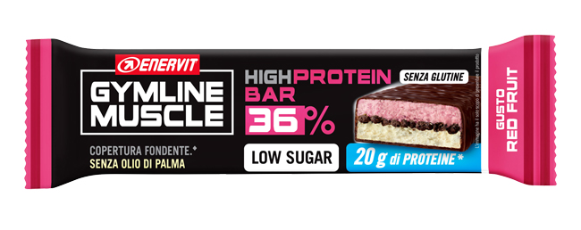 ENERVIT HIGH PROTEIN BAR 36% RED FRUIT BARRETTA 55 G - Farmacia Murachelli Di Putelli dr. Giovanni