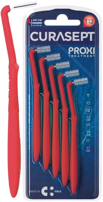 CURASEPT PROXI ANGLE T12 ROSSO/RED 5 PEZZI - Farmacia Murachelli Di Putelli dr. Giovanni