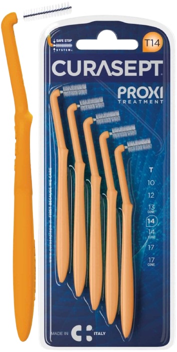 CURASEPT PROXI ANGLE T14 ARANCIO/ORANGE 5 PEZZI - Farmacia Murachelli Di Putelli dr. Giovanni