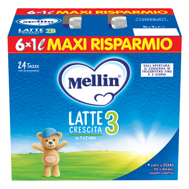 MELLIN 3 LATTE 6X1000 ML - Farmacia Murachelli Di Putelli dr. Giovanni
