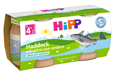 HIPP OMOGENEIZZATO DI FILETTI DI HADDOCK SELVATICO CON VERDURE 2X80 G - Farmacia Murachelli Di Putelli dr. Giovanni