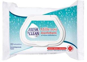 DISINFETTANTE FRESH&CLEAN SALVIETTINE 20 PEZZI - Farmacia Murachelli Di Putelli dr. Giovanni