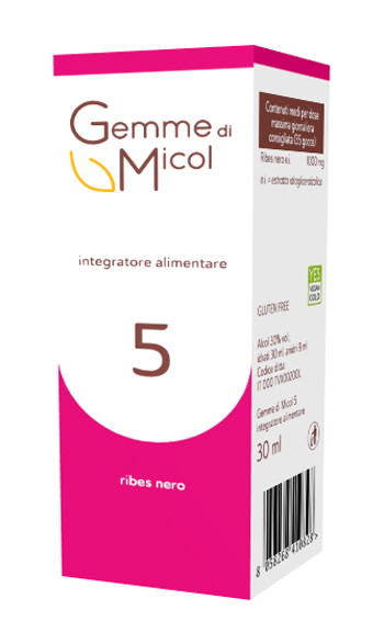 GEMME DI MICOL 5 RIBES NERO 30 ML - Farmacia Murachelli Di Putelli dr. Giovanni