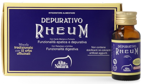 DEPURATIVO RHEUM 8 FLACONCINI DA 10 ML - Farmacia Murachelli Di Putelli dr. Giovanni