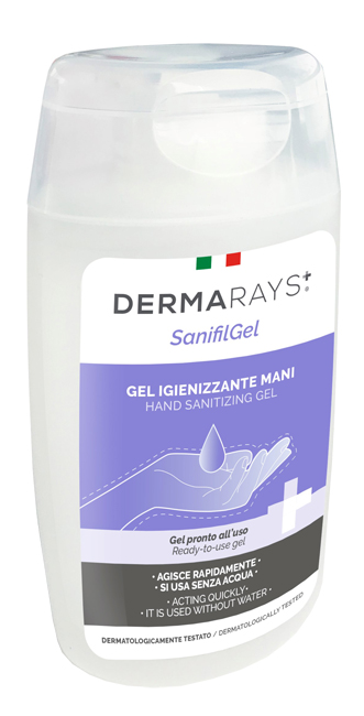 DERMARAYS SANIFIL GEL IGIENIZZANTE MANI PRONTO ALL'USO ALCOOL 80% 100 ML - Farmacia Murachelli Di Putelli dr. Giovanni