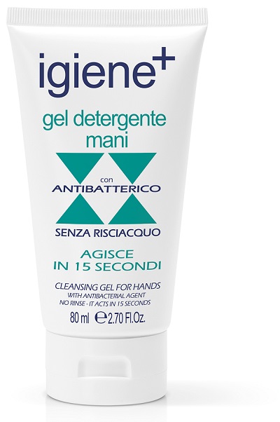 IGIENE+ GEL DETERGENTE MANI ANTIBATTERICO SENZA RISCIACQUO 80 ML - Farmacia Murachelli Di Putelli dr. Giovanni