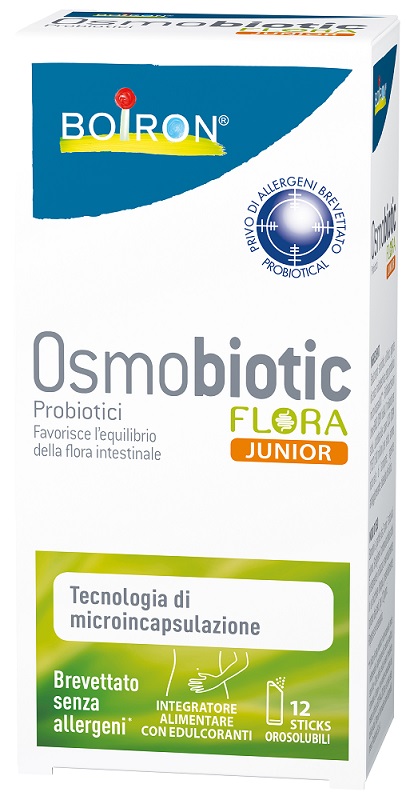 OSMOBIOTIC FLORA JUNIOR 12 STICKS OROSOLUBILI - Farmacia Murachelli Di Putelli dr. Giovanni