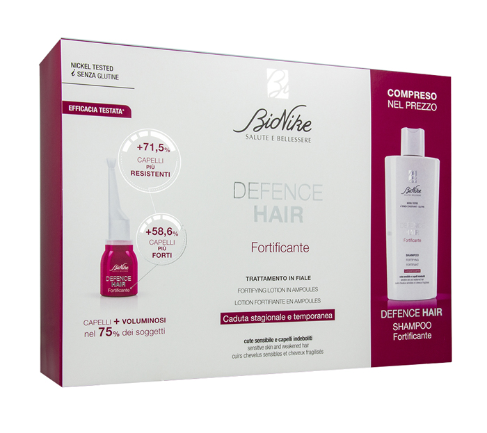 DEFENCE HAIR BIPACK RIDENSIFICANTE 21 FIALE 6 ML + SHAMPOO 200 ML - Farmacia Murachelli Di Putelli dr. Giovanni