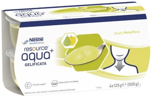 RESOURCE AQUA ACQUA GELIFICATA+APPLEPEAR CUP 6 4X125 G - Farmacia Murachelli Di Putelli dr. Giovanni