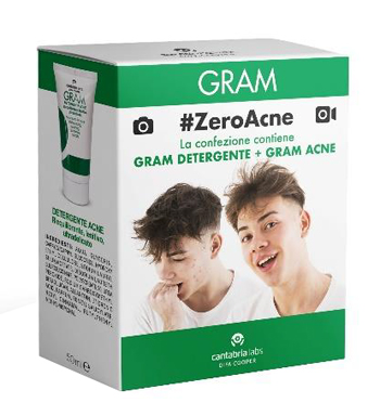 GRAM ZEROACNE 1 GRAM DETERGENTE 50 ML + 1 GRAM ACNE 50 ML - Farmacia Murachelli Di Putelli dr. Giovanni