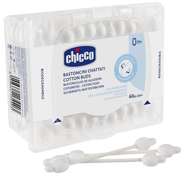 CHICCO BASTONCINI COTONATI 60 PEZZI - Farmacia Murachelli Di Putelli dr. Giovanni