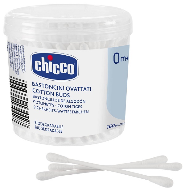 CHICCO BASTONCINI COTONATI 160 PEZZI - Farmacia Murachelli Di Putelli dr. Giovanni