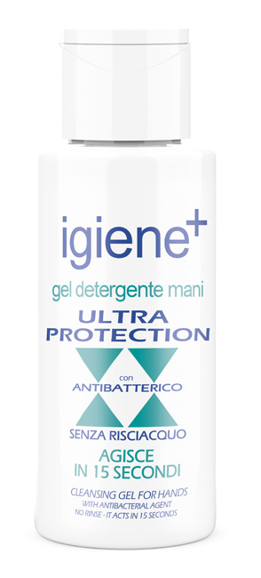 IGIENE+ GEL DETERGENTE MANI ULTRA PROTECTION CON ANTIBATTERICO 50 ML - Farmacia Murachelli Di Putelli dr. Giovanni