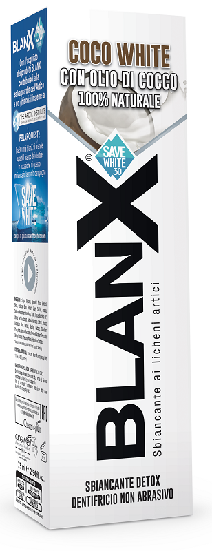 BLANX SBIANCANTE DETOX DENTIFRICIO COCO WHITE CON OLIO DI COCCO 75 ML - Farmacia Murachelli Di Putelli dr. Giovanni