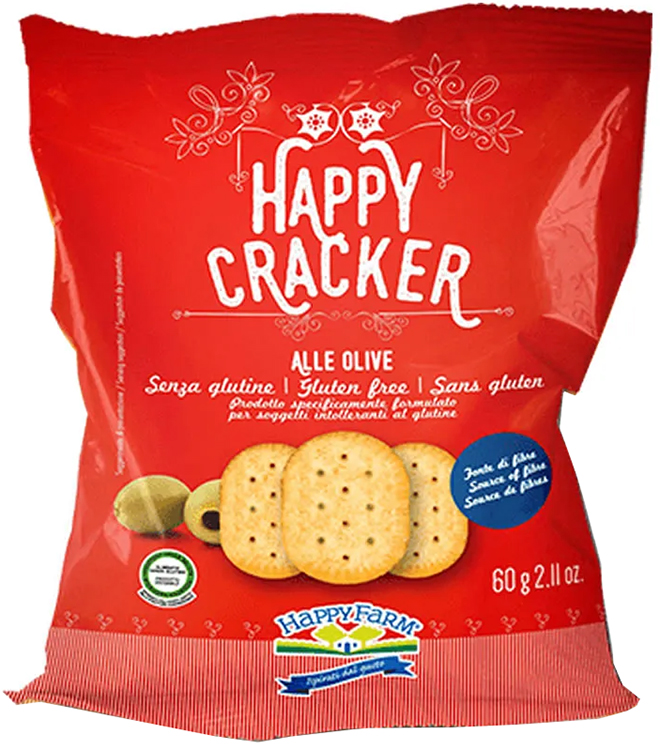 HAPPY FARM CRACKER OLIVE 60 G - Farmacia Murachelli Di Putelli dr. Giovanni