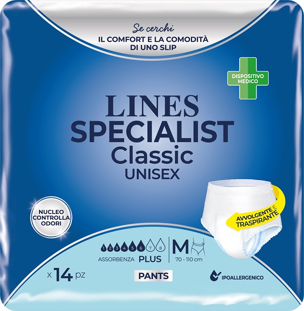 LINES SPECIALIST CLASSIC PANTS PLUS M 14 PEZZI - Farmacia Murachelli Di Putelli dr. Giovanni