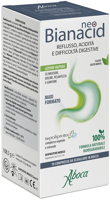 NEOBIANACID 70 COMPRESSE MASTICABILI - Farmacia Murachelli Di Putelli dr. Giovanni
