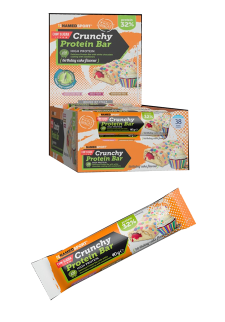 CRUNCHY PROTEINBAR BIRTHDAY CAKE 40 G - Farmacia Murachelli Di Putelli dr. Giovanni