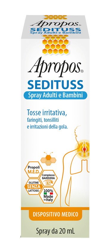 APROPOS SEDITUSS SPRAY ADULTI/BAMBINI 20 ML - Farmacia Murachelli Di Putelli dr. Giovanni