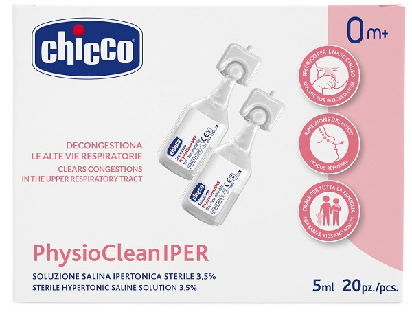 CHICCO SOLUZIONE HYPERTONIC 5 ML 20 PEZZI - Farmacia Murachelli Di Putelli dr. Giovanni