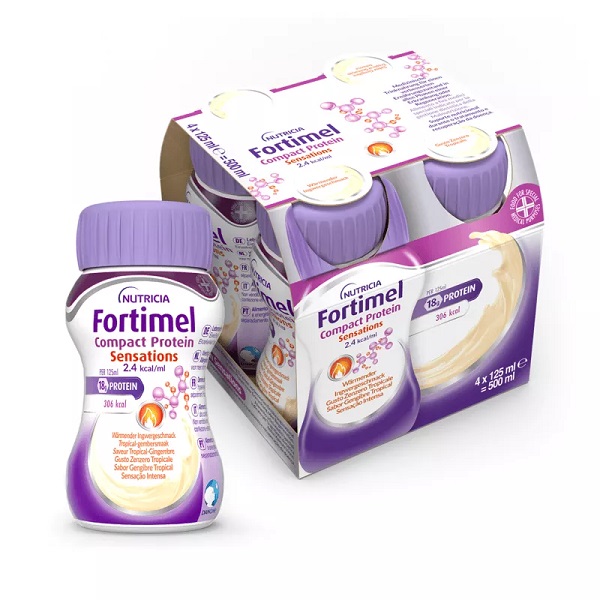 FORTIMEL COMPACT PROTEIN HOT TROPICAL ZENZERO 4 X 125 ML - Farmacia Murachelli Di Putelli dr. Giovanni