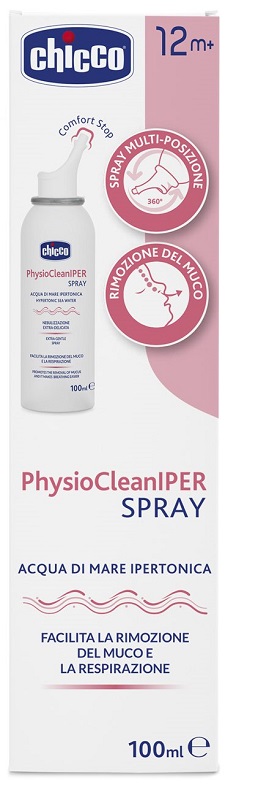 CHICCO PHYSIOCLEAN SOLUZIONE IPERTONICA SPRAY 100 ML - Farmacia Murachelli Di Putelli dr. Giovanni