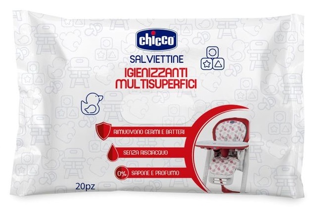 CHICCO SALVIETTINE IGIENIZZANTI 20 PEZZI - Farmacia Murachelli Di Putelli dr. Giovanni