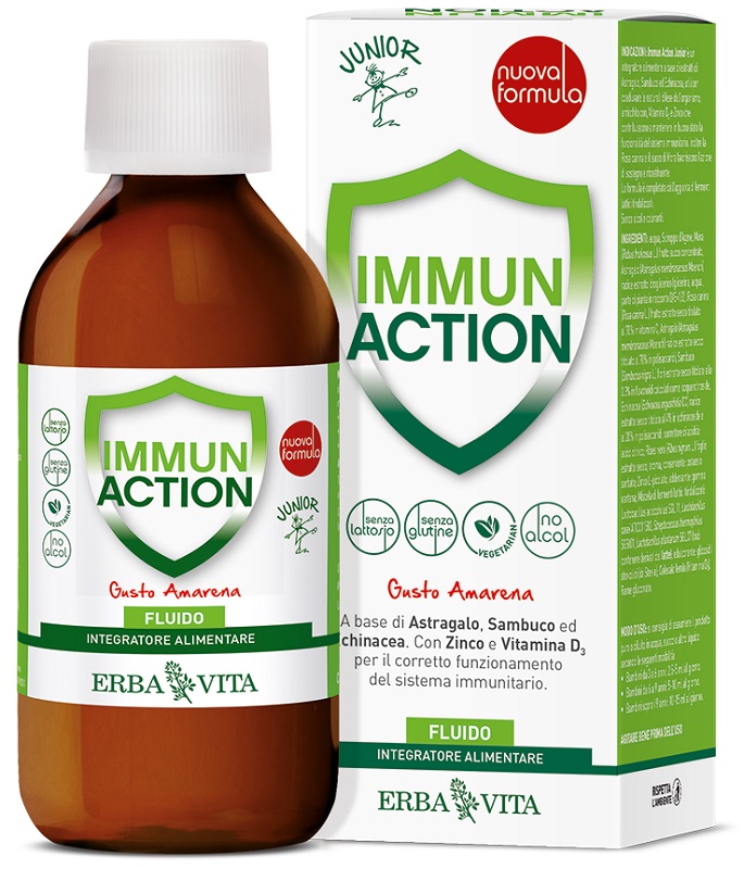 IMMUN ACTION FLUIDO JUNIOR 200 ML - Farmacia Murachelli Di Putelli dr. Giovanni