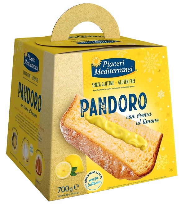 PIACERI MEDITERRANEI PANDORO CREMA AL LIMONE 700 G - Farmacia Murachelli Di Putelli dr. Giovanni