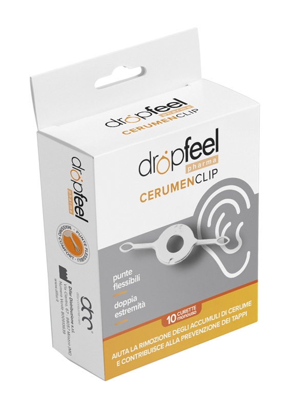 DROPFEEL CERUMEN CLIP CURETTA AURICOLARE PER RIMOZIONE CERUME 10 PEZZI - Farmacia Murachelli Di Putelli dr. Giovanni