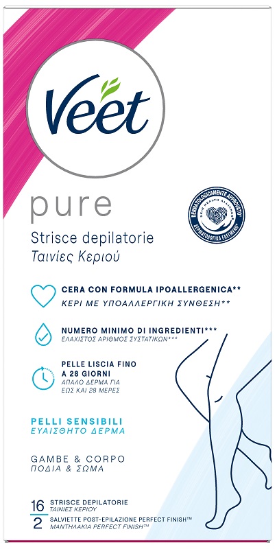 VEET STRISCE CORPO IPOALLERGENICHE 16 PEZZI - Farmacia Murachelli Di Putelli dr. Giovanni
