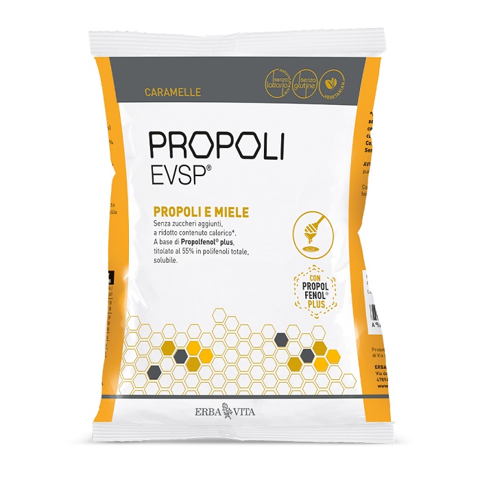PROPOLI EVSP CARAMELLE PROPOLI MIELE 65 G - Farmacia Murachelli Di Putelli dr. Giovanni