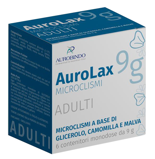 MICROCLISMI PER ADULTI AUROLAX 6 CONTENITORI 9 G - Farmacia Murachelli Di Putelli dr. Giovanni