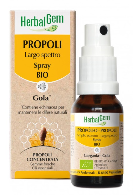 HERBALGEM BIO PROPOLI LARGO SPETTRO SPRAY 15 ML - Farmacia Murachelli Di Putelli dr. Giovanni