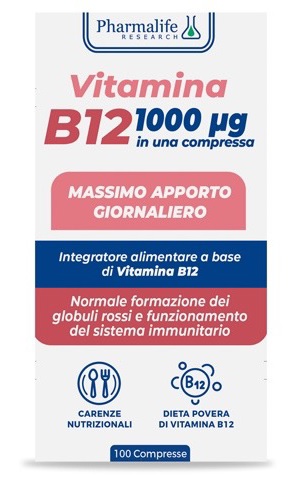 VITAMINA B12 100 COMPRESSE VITACURVEG - Farmacia Murachelli Di Putelli dr. Giovanni