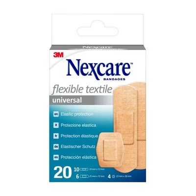 CEROTTO PREPARATO NEXCARE TEXTILE N0420AS ASSORTITI 3 MISURE 10 CEROTTI 19X72MM + 6 CEROTTI 25X72MM + 4 CEROTTI 22,5MM - Farmacia Murachelli Di Putelli dr. Giovanni