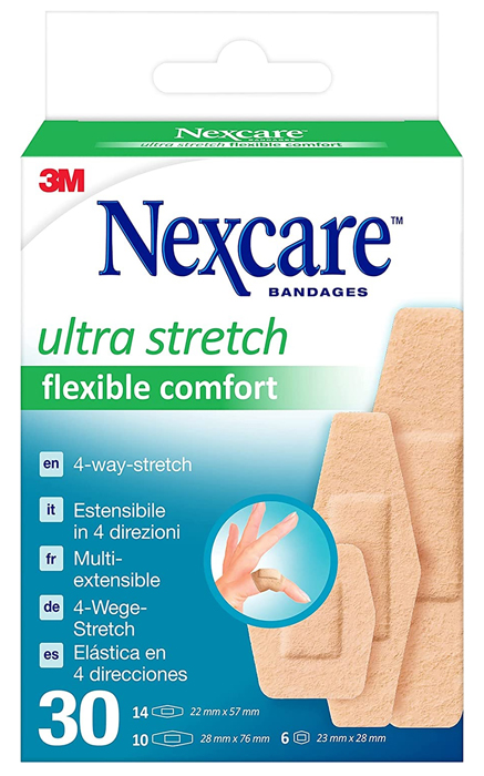CEROTTO PREPARATO NEXCARE COMFORT 360 GRADI N1130ASD04 ASSORTITI 3 MISURE 14 CEROTTI 22X57MM + 6 CEROTTI 23X28MM + 10 CEROTTI 28X76MM - Farmacia Murachelli Di Putelli dr. Giovanni
