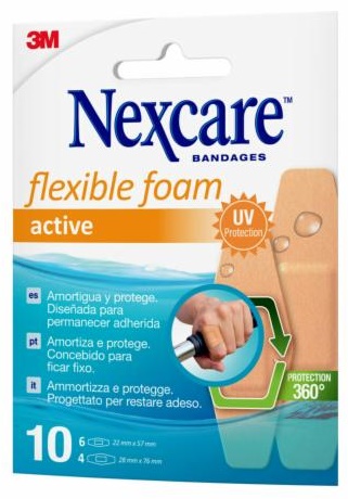 CEROTTO PREPARATO NEXCARE ACTIVE 360 GRADI N1010ASDX02 ASSORTITI 2 MISURE 6 CEROTTI 22X57MM + 4 CEROTTI 28X76MM - Farmacia Murachelli Di Putelli dr. Giovanni