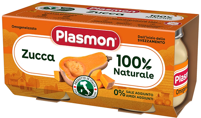 PLASMON OMOGENEIZZATO ZUCCA 2 X 80 G - Farmacia Murachelli Di Putelli dr. Giovanni
