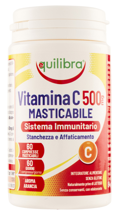 VITAMINA C 500MG MASTICABILE SISTEMA IMMUNITARIO 60 COMPRESSE - Farmacia Murachelli Di Putelli dr. Giovanni